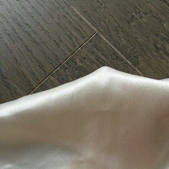 Reformation ROY Satin Wedding Dress Halter Gown - Fior Di Latte - with tags - 4 - Picture 13 of 14